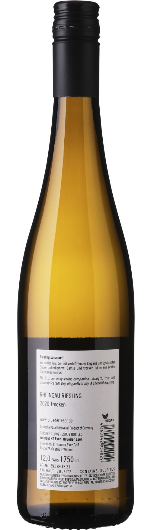 Eser Riesling No. 1, Trocken wine bottle