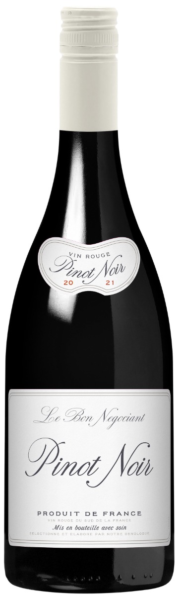 Le Bon Negociant Pinot Noir 2021 wine bottle