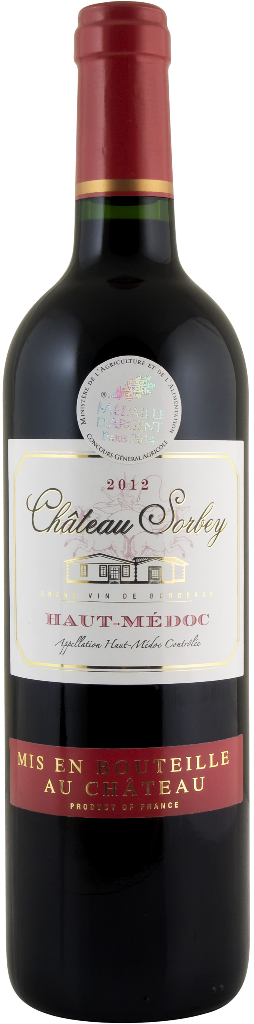 Chateau Sorbey Haut-Médoc 2012 wine bottle