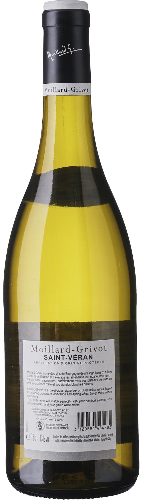 Moillard-Grivot Saint-Véran Chardonnay wine bottle