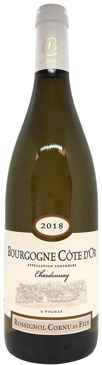 Rossignol-Cornu et Fils Bourgogne Cote d'Or Chardonnay 2018 wine bottle