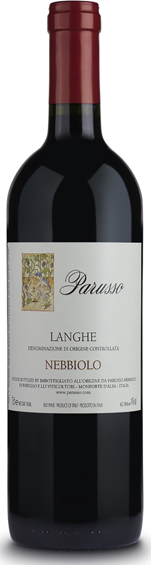 Parusso Langhe Doc Nebbiolo 2020 wine bottle