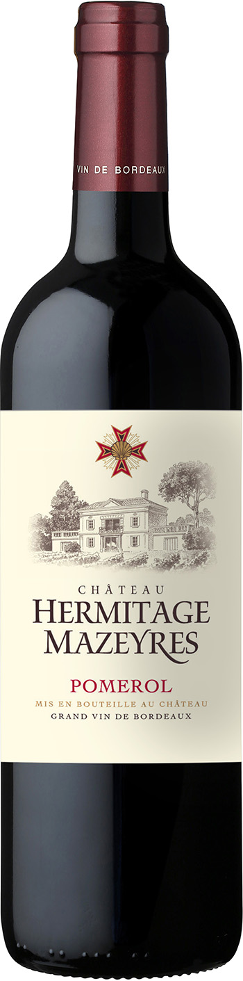 Hermitage Mazeyres Pomerol 2018 wine bottle