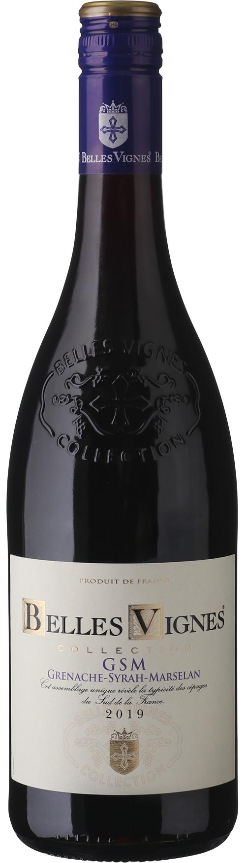 Belles Vignes GSM Grenache-Syrah-Marselan Vin de France wine bottle