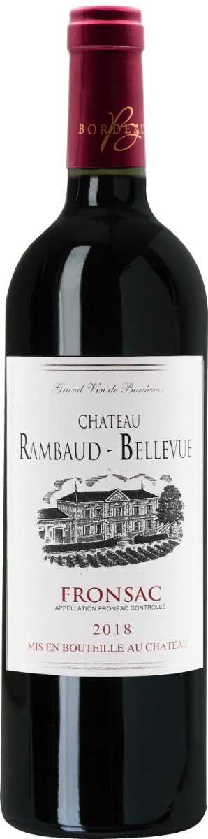 Château Rambaud-Bellevue Fronsac 2018 wine bottle