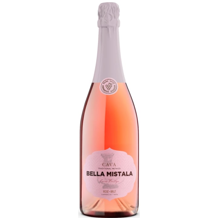 Bella Mistala Cava Cuvee Prestige Rose Brut wine bottle
