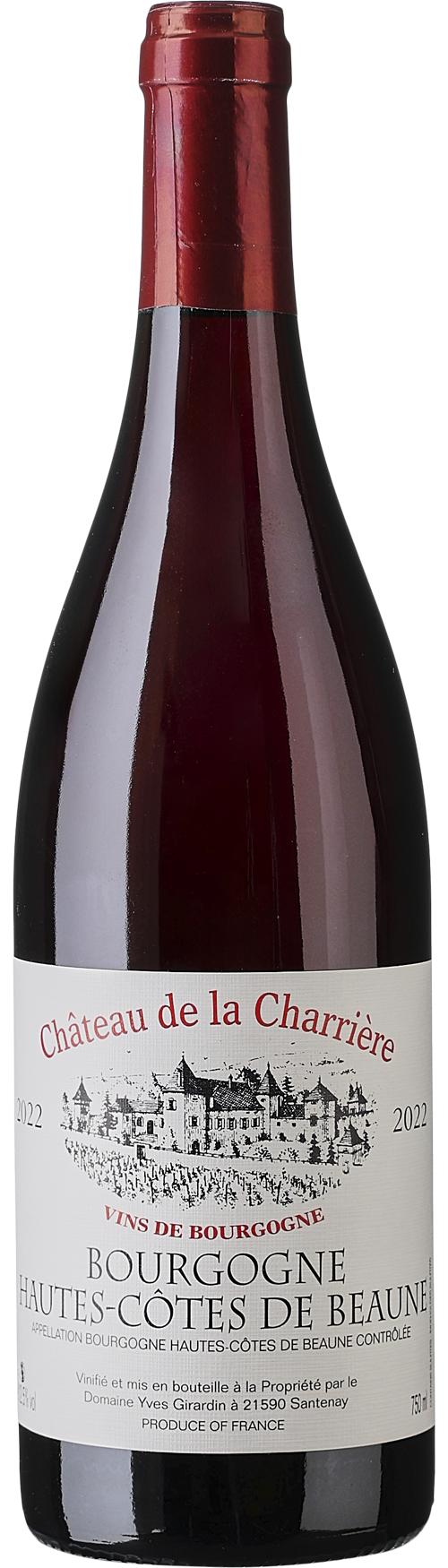 Château de la Charrière Bourgogne Hautes-Côtes de Beaune Rouge wine bottle
