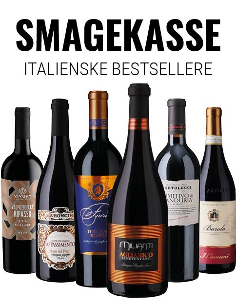 Smagekasse Italienske bestsellere wine bottle