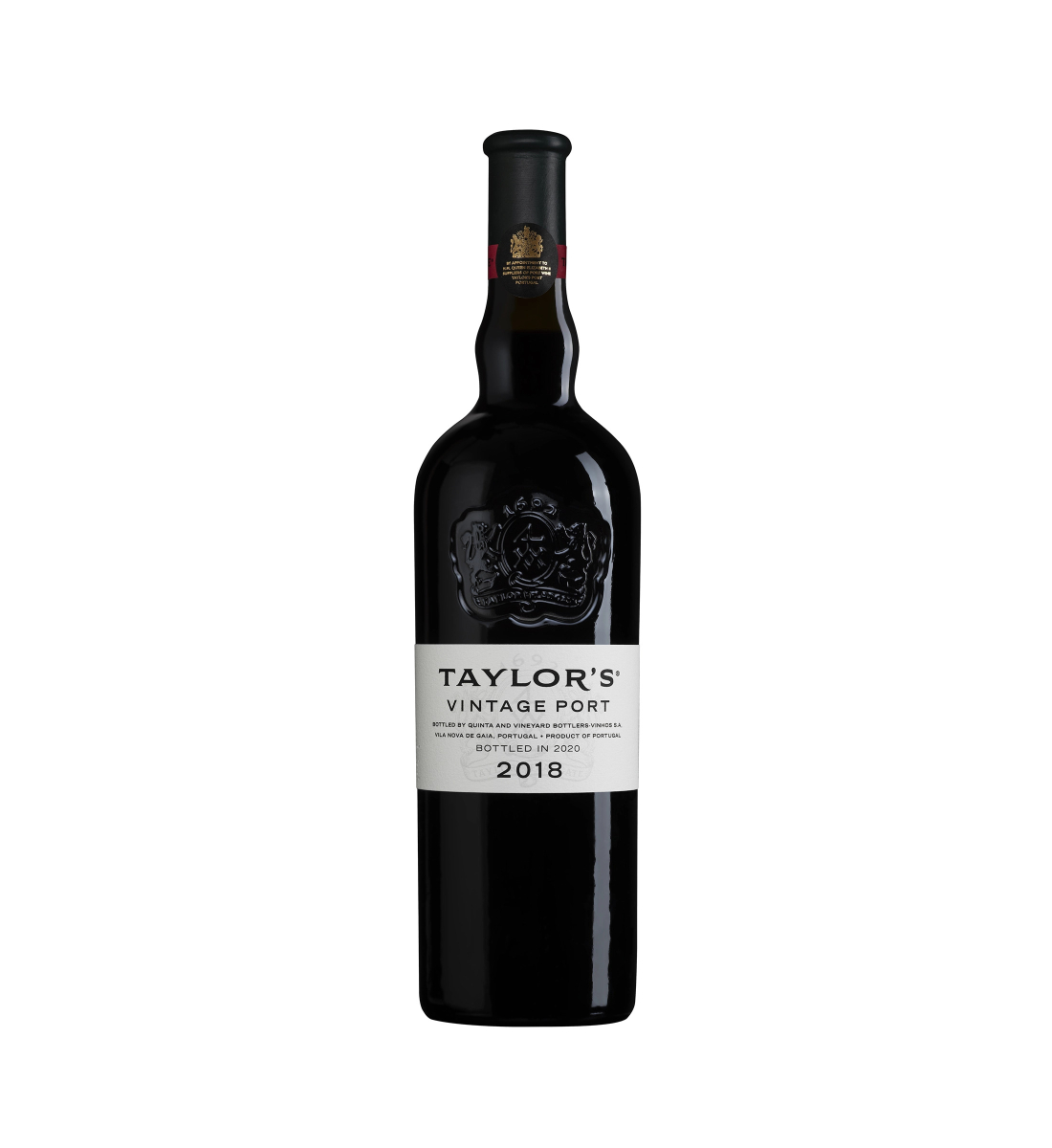Taylor's 2018 Vintage Port wine bottle