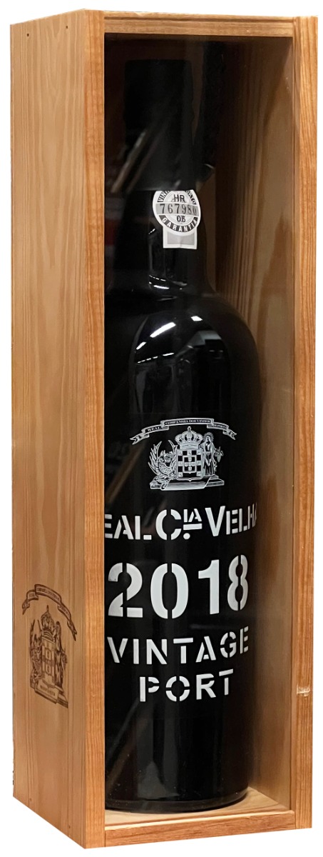 Real Companhia Vintage Port 2018 wine bottle