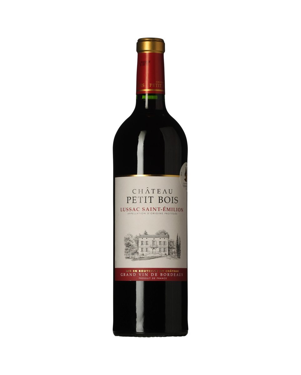 Chateau Petit Bois Lussac Saint Emilion wine bottle