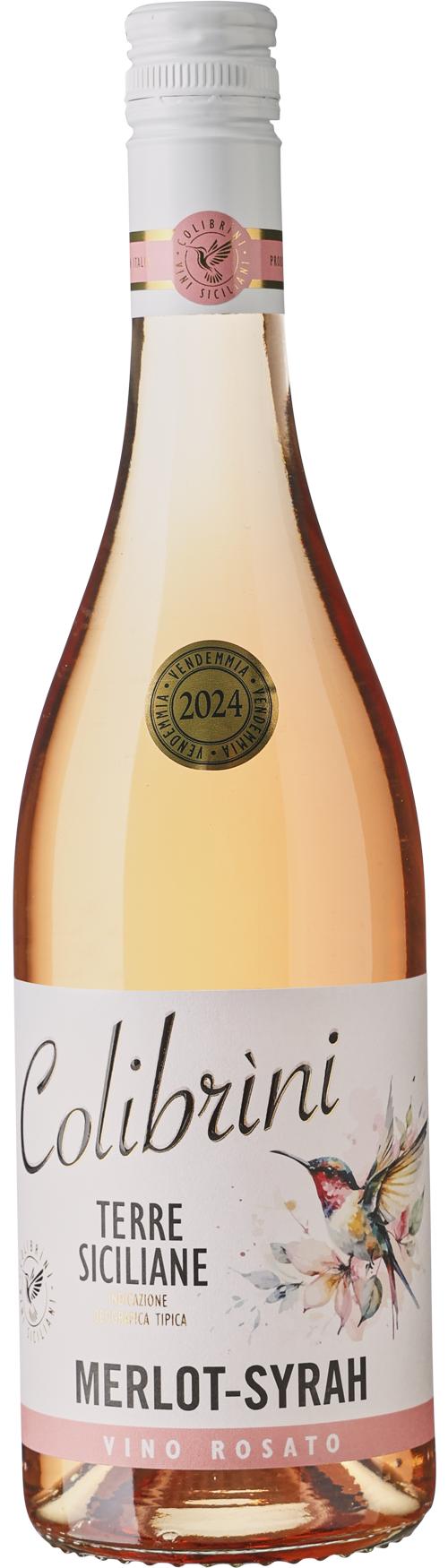 Colibrìni Merlot-Syrah Rosato wine bottle