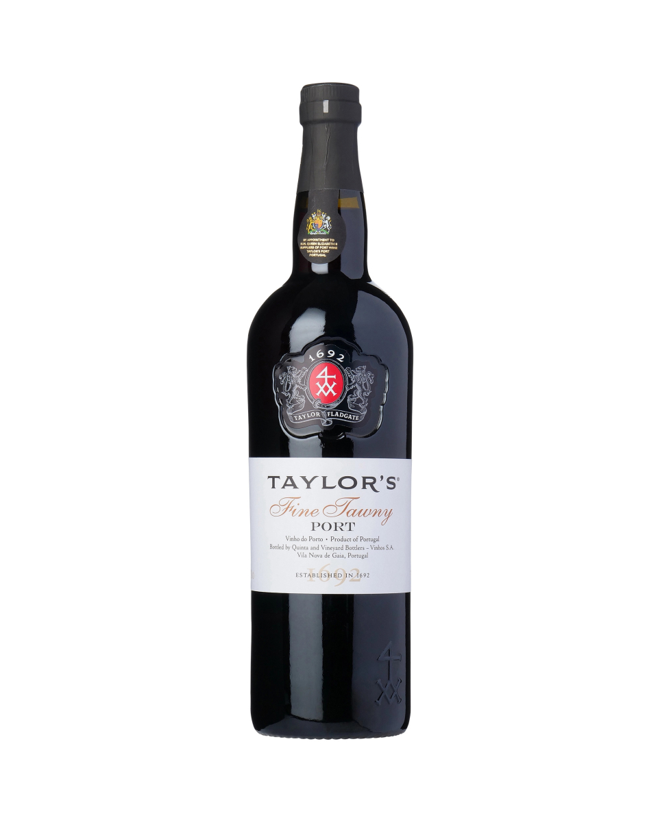 Taylor's Fine Tawny Port wine bottle