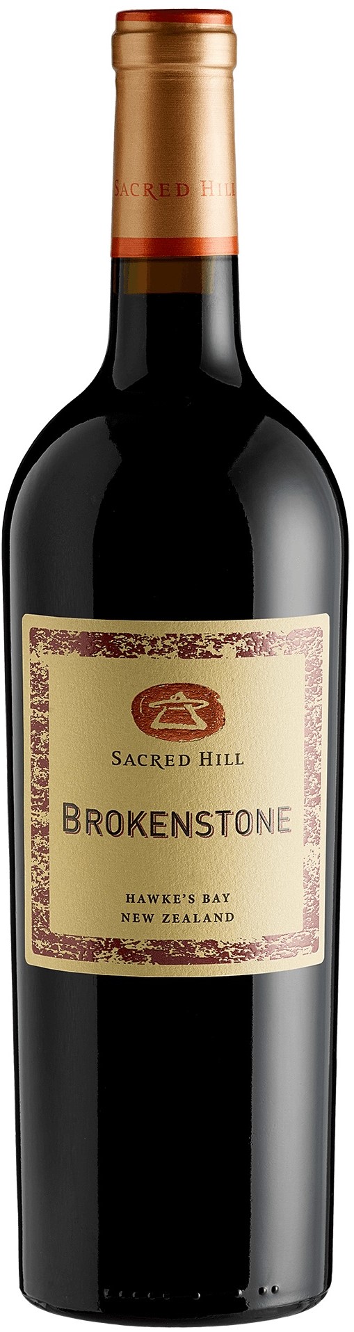 Sacred Hill Merlot Brokenstone Hawkes Bay 2015 wine bottle