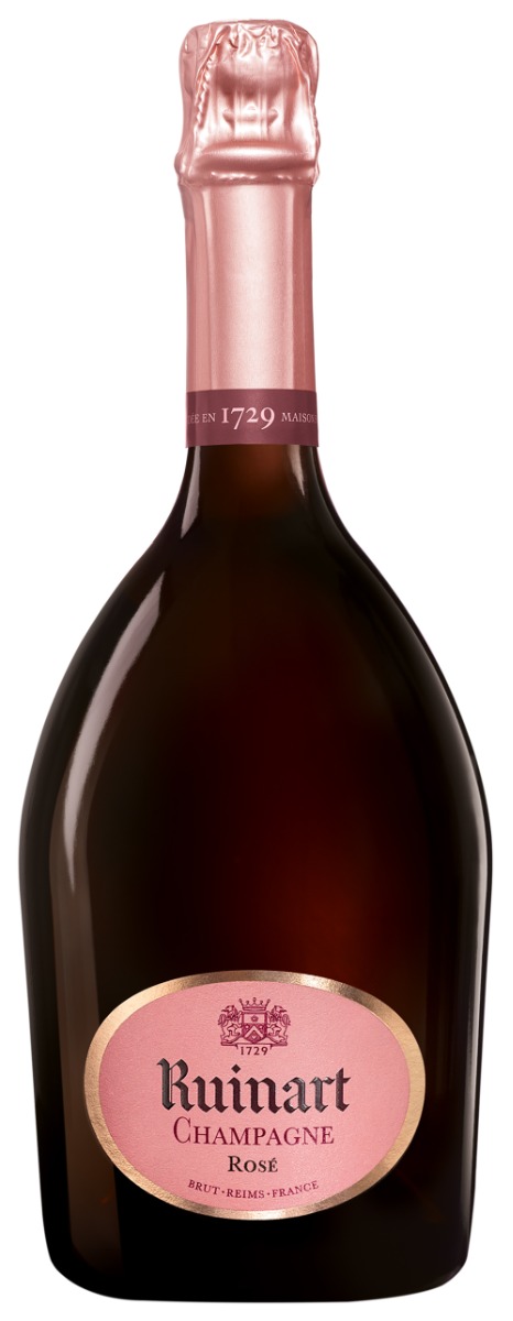 Ruinart Champagne Rosé wine bottle
