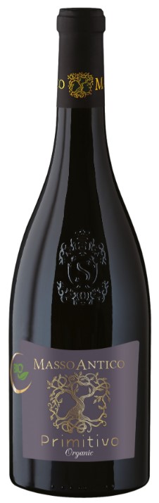Masso Antico Primitivo Organic 2021 wine bottle
