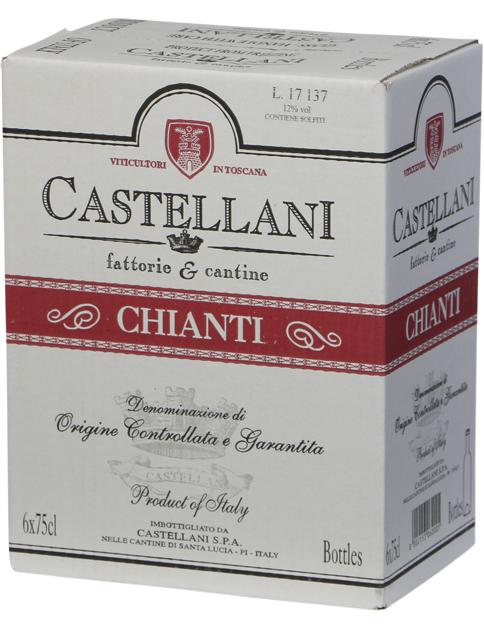Castellani Chianti wine bottle