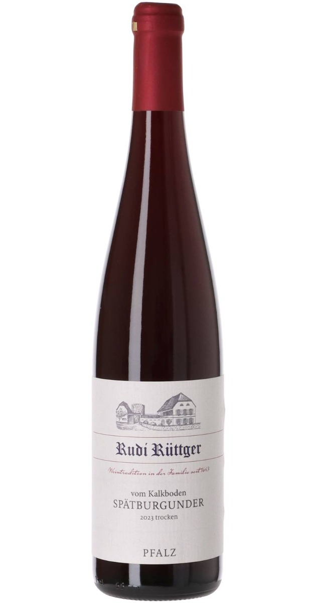 Rudi Rüttger Spätburgunder Vom Kalkboden Pfalz 2023 wine bottle