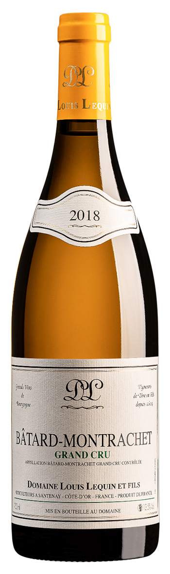 Domaine Louis Lequin et Fils Bâtard-Montrachet Grand Cru 2018 wine bottle