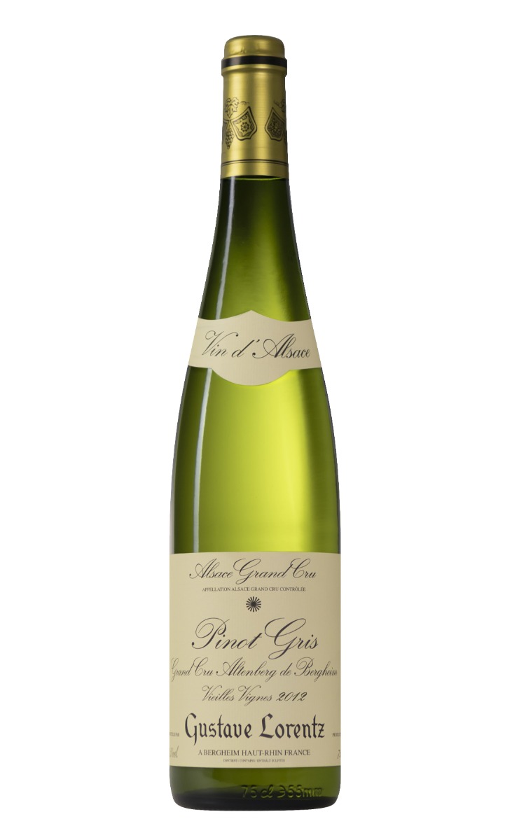 Gustave Lorentz Pinot Gris Alsace Grand Cru Altenberg de Bergheim 2012 ØKO wine bottle