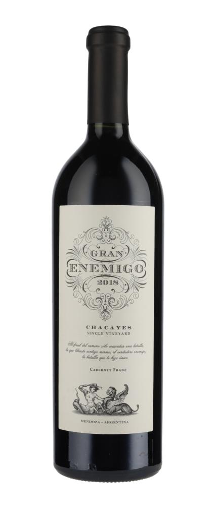 2018 Gran Enemigo Single Vineyard Chacayes Cabernet Franc Uco Valley wine bottle