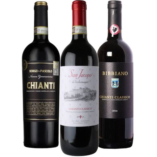 Smagekasse - Chianti 3 flasker wine bottle