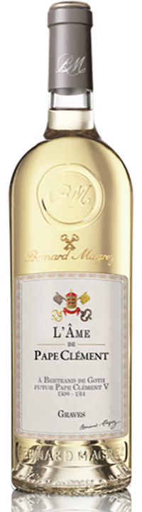 Bernard Magrez L'Âme de Pape Clément Graves Blanc 2019 wine bottle