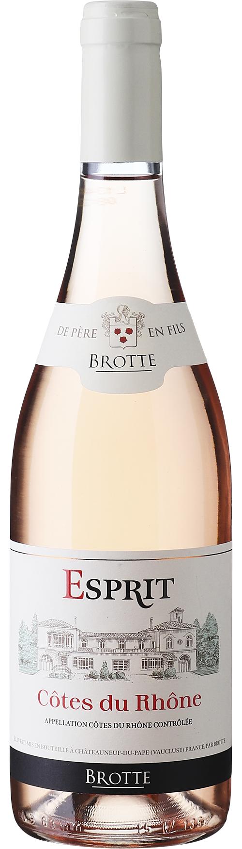 Brotte Esprit Barville Rosé wine bottle