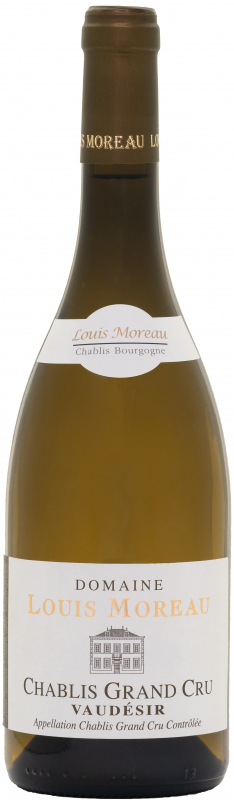 Louis Moreau Chablis Grand Cru Vaudesir 2017 wine bottle
