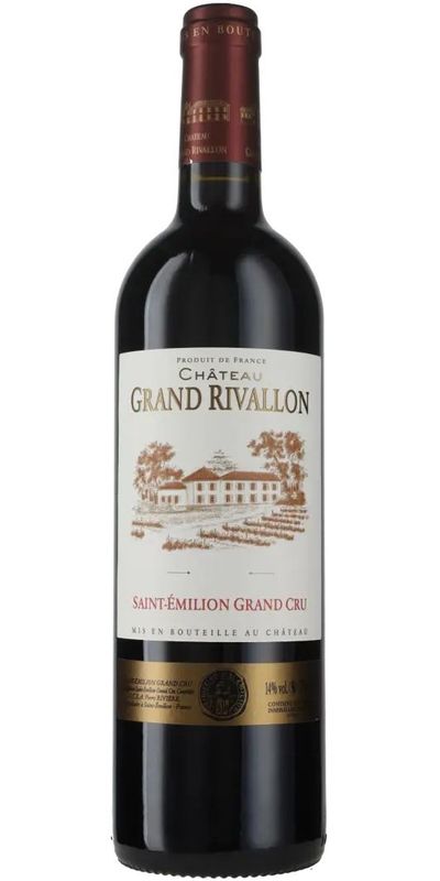 Chateau Grand Rivallon, Saint-Emilion Grand Cru 2023 wine bottle