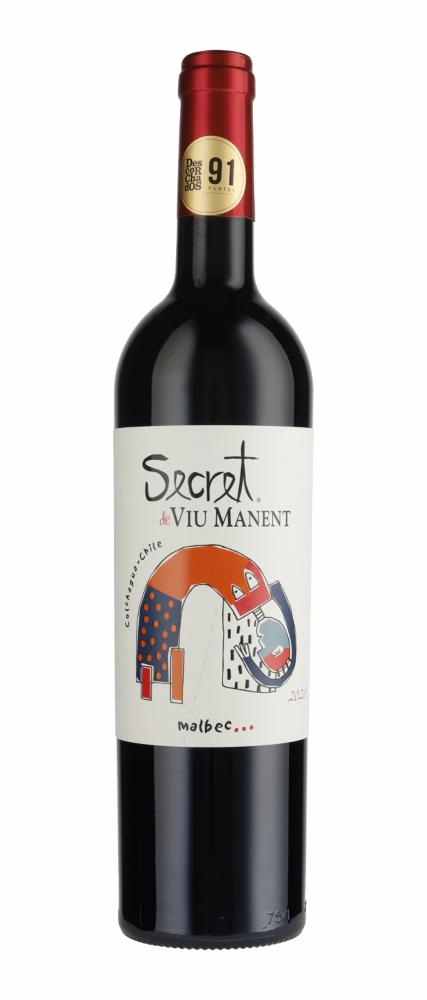 2020 Secret Malbec Colchagua Viu Manent wine bottle