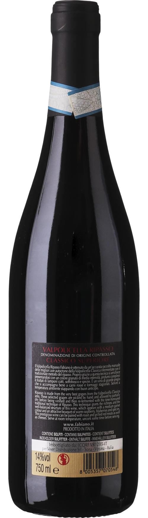 Fabiano Ripasso della Valpolicella DOC wine bottle