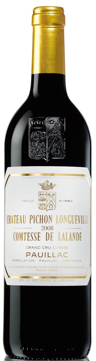 Chateau Pichon Longueville Comtesse De Lalande 2008 i trækasse wine bottle