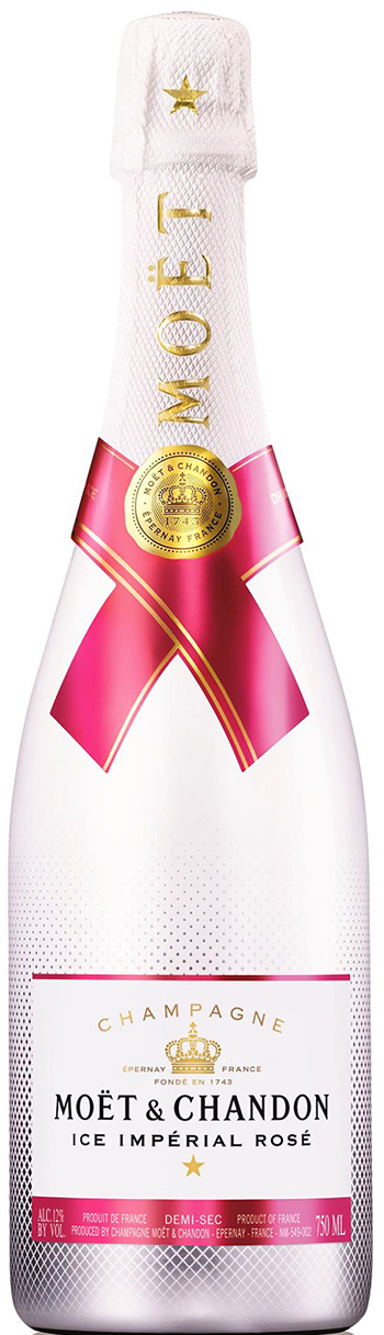 Moet & Chandon Champagne Ice Imperial Rosé wine bottle