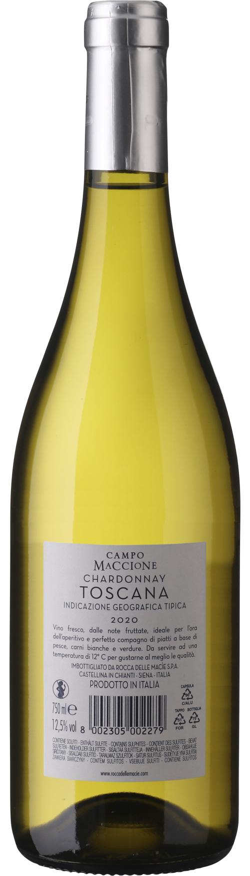 Rocca delle Macìe Campo Maccione Chardonnay wine bottle