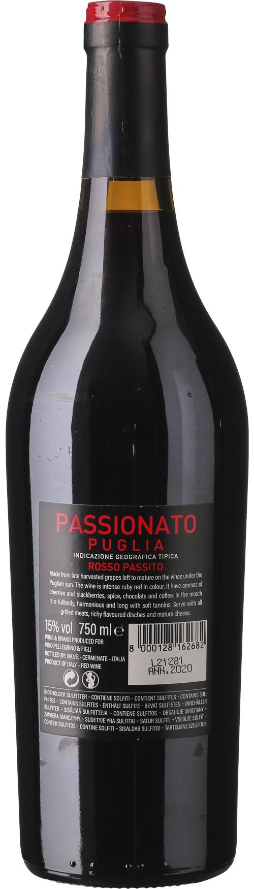 Passionato Appassimento IGT Puglia, Primitivo / Negroamaro wine bottle