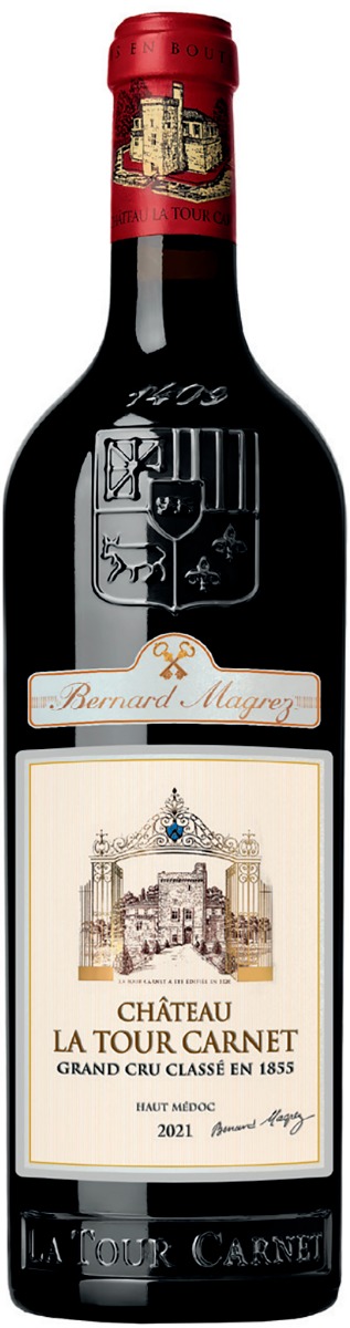 Château La Tour Carnet Haut-Medoc 4. Cru Classé 2021 i trækasse wine bottle