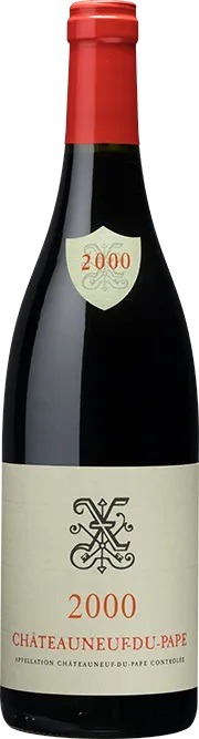 Xavier Chateauneuf du Pape 2000 i trækasse wine bottle