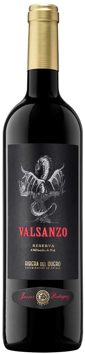 Vallsanzo Reserva Ribera del Duero 2016 i trækasse wine bottle