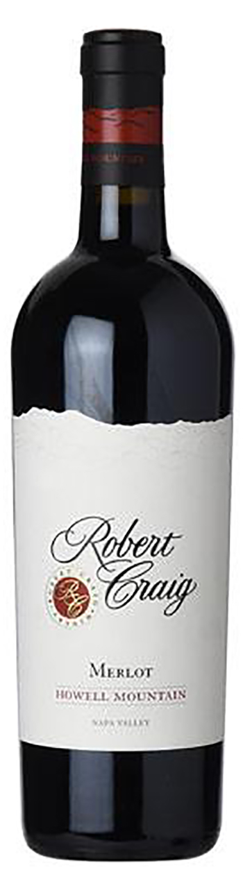 Robert Craig Howell Mountain Merlot 2015 wine bottle