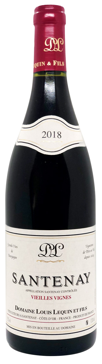 Domaine Louis Lequin et Fils Santenay Vieilles Vignes 2018 wine bottle