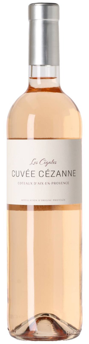 Les Cigales Cuvée Cézanne Coteaux D'Aix En Provence Rose 2022 wine bottle