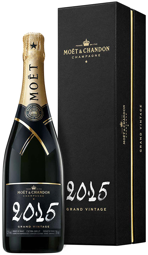 Moët & Chandon Grand Vintage Blanc i gaveæske 2015 wine bottle