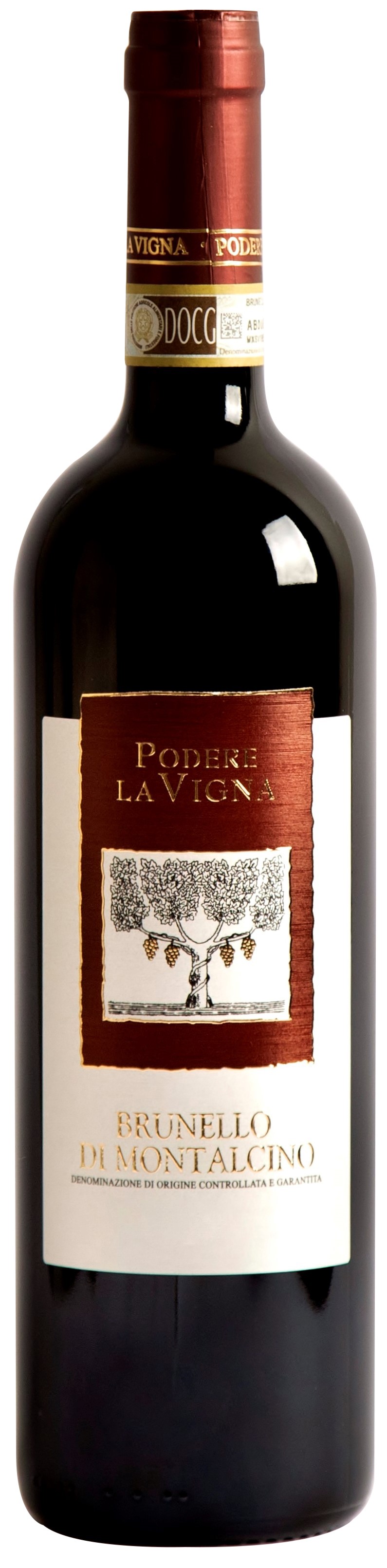Podere La Vigna Brunello di Montalcino 2015 wine bottle