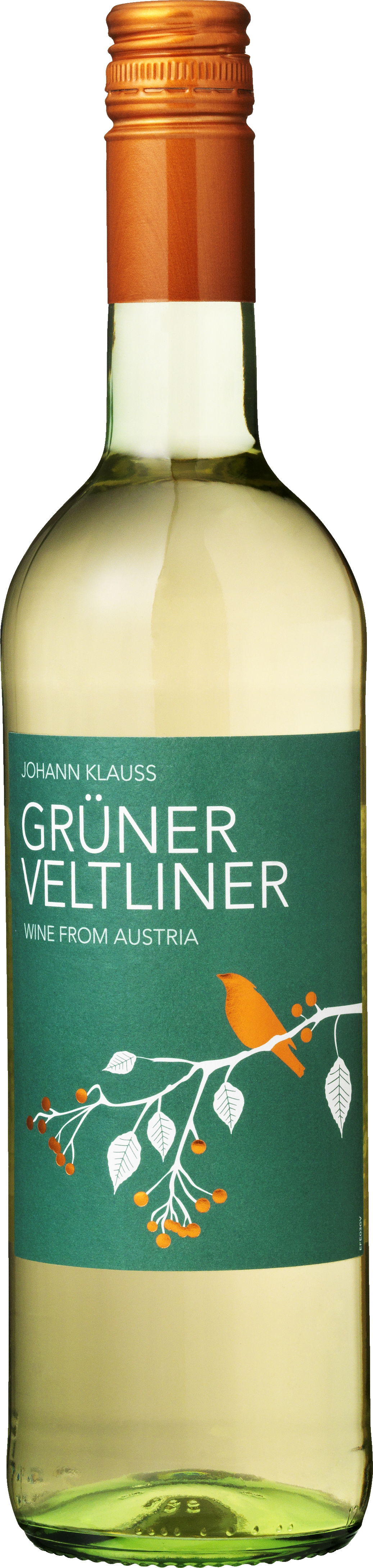 Johann Klauss Grüner Veltliner 2018 wine bottle