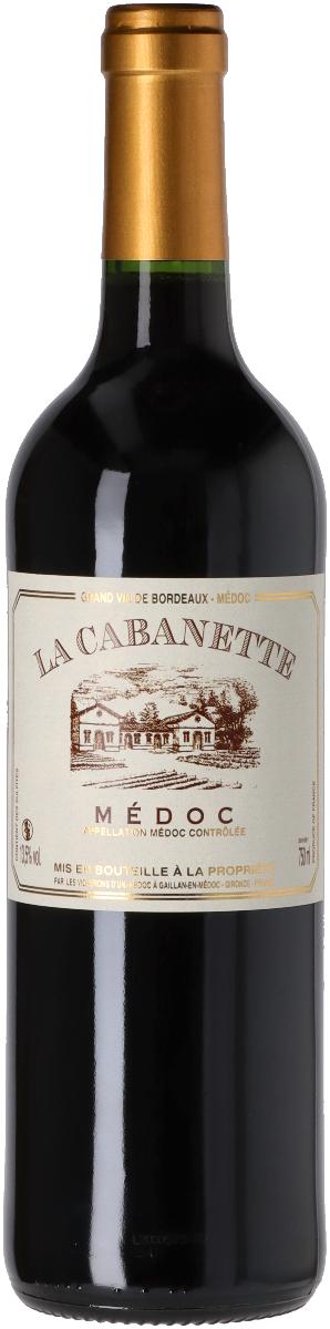 La Cabanette Médoc 2019 i trækasse wine bottle