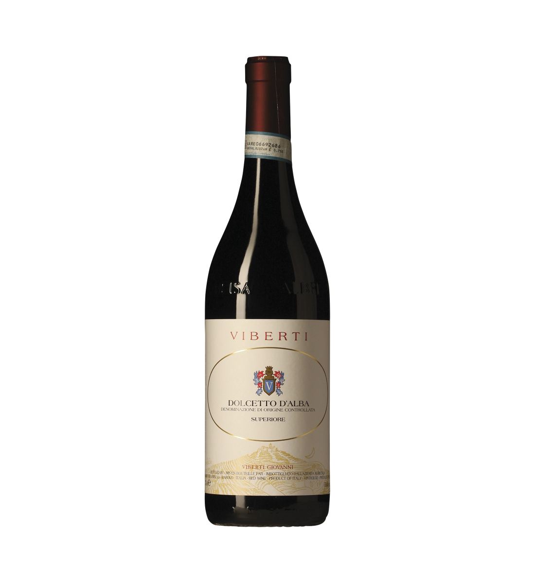 Viberti Dolcetto d'Alba D.O.C. Superiore wine bottle