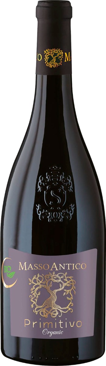 Masso Antico Primitivo Organic 2022 ØKO wine bottle