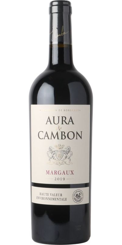 Chateau Cambon La Pelouse, Aura de Cambon, Margaux 2019 wine bottle