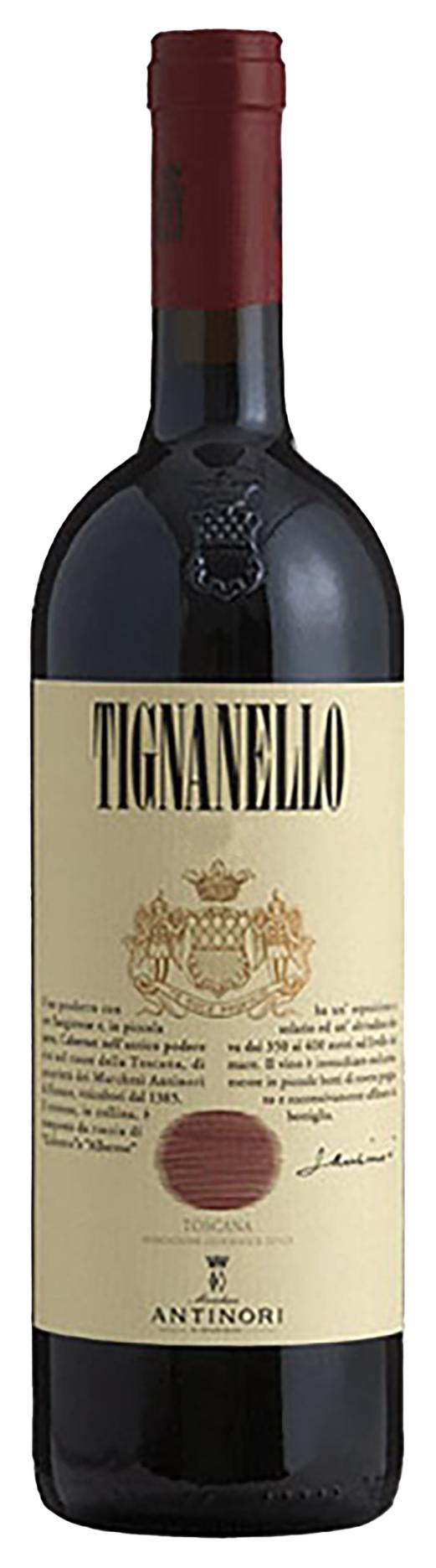 Tignanello 2017 wine bottle